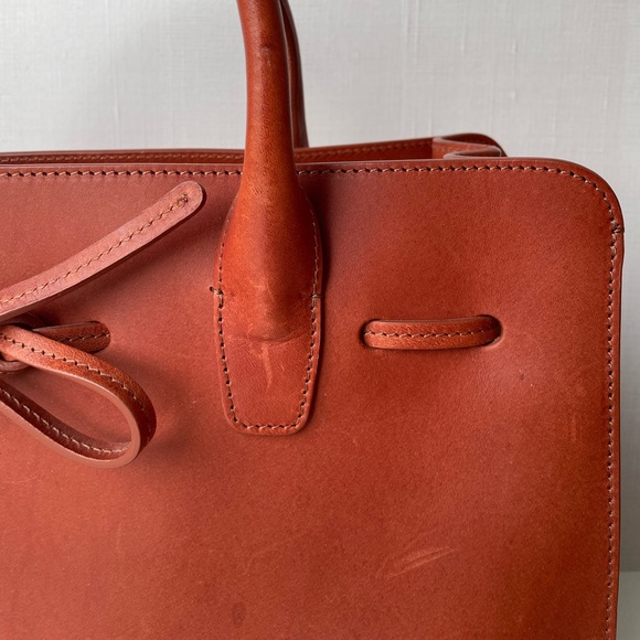 Mansur Gavriel Caramel Leather Tote. - Picture 5 of 16